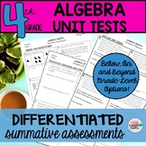 4th Grade Algebra Standards Algebraic Thinking Unit Tests 