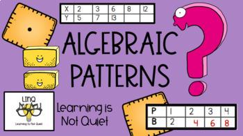 Preview of Algebraic Patterns 5.OA.3 Bundle (notes, games, stations, slides, exit ticket)