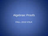 Algebraic Proofs