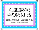 Algebraic Properties Interactive Notebook and Matching Activity