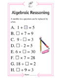 Algebraic Reasoning - Basic