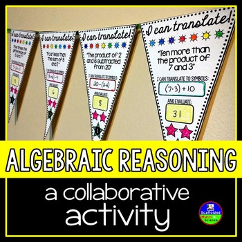 Preview of Algebraic Reasoning Math Pennant Activity