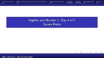 Preview of Algebraic Square Roots (Math 10C AN1 Part 4 of 5)