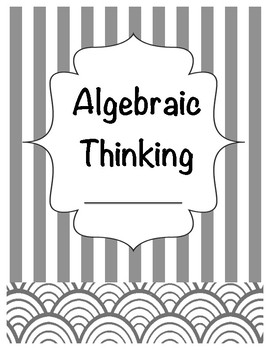Preview of Algebraic Thinking Student Notes / Study Guide