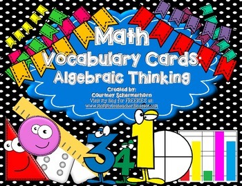 Preview of Vocabulary Cards-Prime/Composite, Factors/Multiples, Order of Operations & more