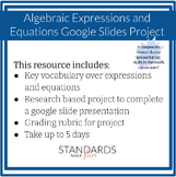Algebraic expressions and equations google slides presenta