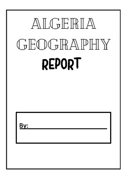 Algeria Fact Sheet for Early Readers