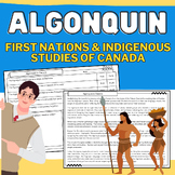 Algonquin: First Nations in Canada Informational Passage, 