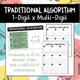 Algorithm Practice 1-Digit x Multi-Digit