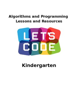 Preview of Algorithms and Programming Coding UNIT Kindergarten VDOE Aligned EDITABLE