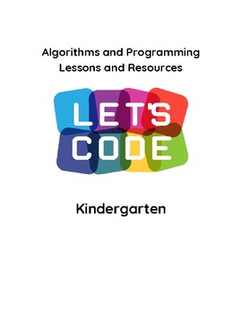 Preview of Algorithms and Programming Coding Unit Lessons Resources Kindergarten VDOE Align