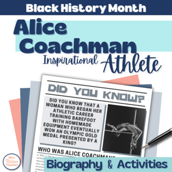 Preview of Black History Month Biography - Alice Coachman