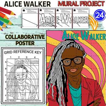 Preview of Alice Walker collaboration poster Black History - Women’s History Month