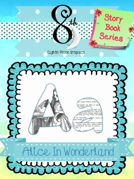 Preview of Alice in Wonderland Alphabet and Number Clip Art