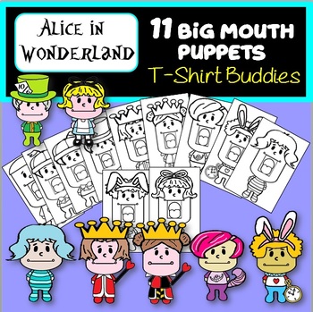 Preview of Alice in Wonderland Big Mouth Puppets