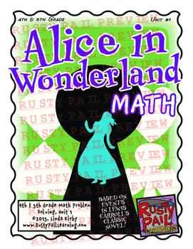 Preview of Alice in Wonderland - Math Problem Solving – 4th & 5th Grade