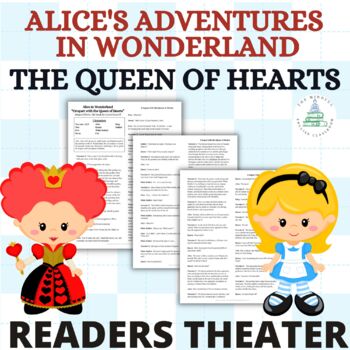 Preview of Alice in Wonderland | Readers Theater Script | Queen of Hearts | Theater Arts
