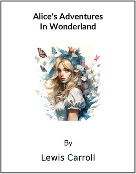 Preview of Alice in Wonderland - (Lesson Plan)