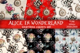 Alice in Wonderland Seamless Patterns