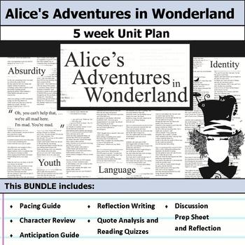 Preview of Alice's Adventures in Wonderland Unit