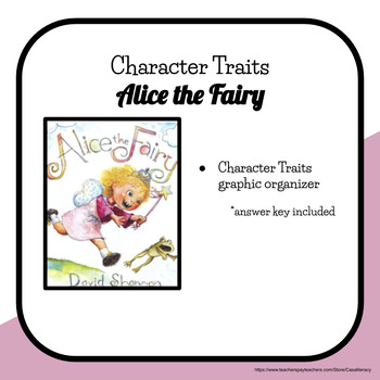 Preview of Character Trait - Alice the Fairy