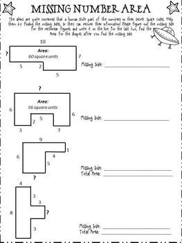 alien area a unit on area and rectilinear figures by erin