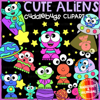 Preview of Alien Clipart - Cuddlebugs Collection