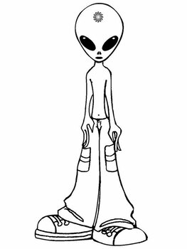 Alien Coloring Book for Kids 8-12 Ages Graphic by Chic & Sleek