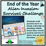 Alien Invasion Survival Challenge Critical Thinking Activi