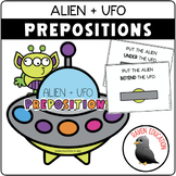 Alien + UFO Preposition Activity (10 Task Cards | Interactive)