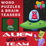 Brain Teasers Logic Puzzles for Middle School - Alien Welc