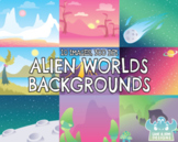 Alien Worlds Backgrounds (Lime and Kiwi Designs)