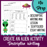 Alien Writing Activity - A Fun Descriptive Writing Lesson 