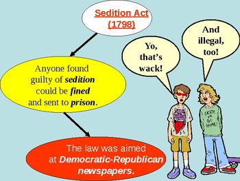 Alien And Sedition Acts And Xyz Affair Powerpoint Presentation By