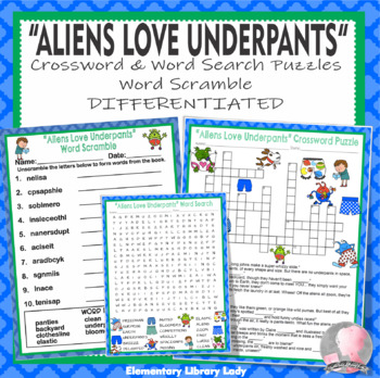 Aliens Love Underpants Activities includes Distance Learning TpT