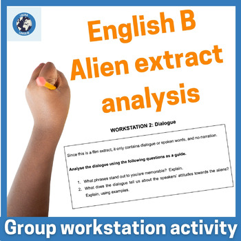 Preview of Aliens Workstations extract analysis for IB English B Individual Oral Practice