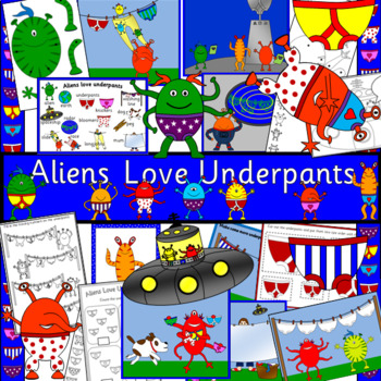 Teacher's Pet » Aliens Love Underpants Word Mat