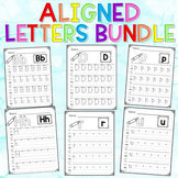 Aligned Letter Tracing Writing Practice BUNDLE
