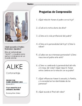 Preview of Alike (AP Spanish Language)