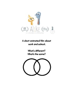 Preview of Alike - Video Lesson.  How are school and work alike? Different?