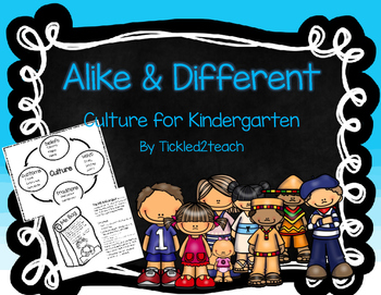 Preview of Alike and Different Culture for Kindergarten