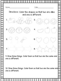 Alike And Different Worksheets | Teachers Pay Teachers