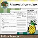 Alimentation saine (Grade 8 FRENCH Ontario Health)