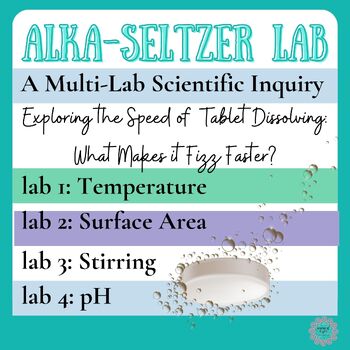 Preview of Alka-Seltzer Lab Exploring Factors for Faster Fizzing, Multi-Lab Inquiry w/ Keys