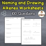 Alkene Practice Worksheets: Naming and Drawing Organic Compounds