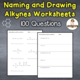 Alkyne Practice Worksheets: Naming and Drawing Organic Compounds