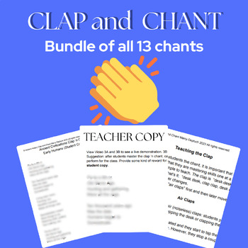 Preview of All 13 Ancient History Clap and Chants Fun and Engaging  Kinesthetic Activity