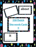All 220 Dolch site words flash cards bundled set plus blank cards