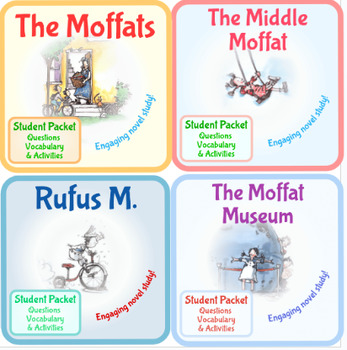 Preview of All 4 Moffat Book Study Guides! Moffats, Middle Moffat, Rufus, Moffat Museum