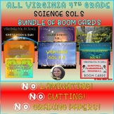 All 4th Grade Science SOLS Boom Cards Bundle Over 200 Cards!!!